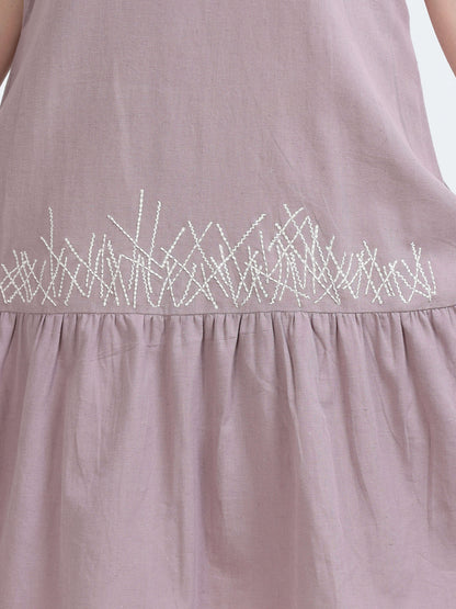 Razor back Flounce dress - Reepeat