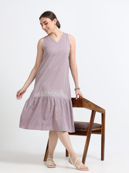 Razor back Flounce dress