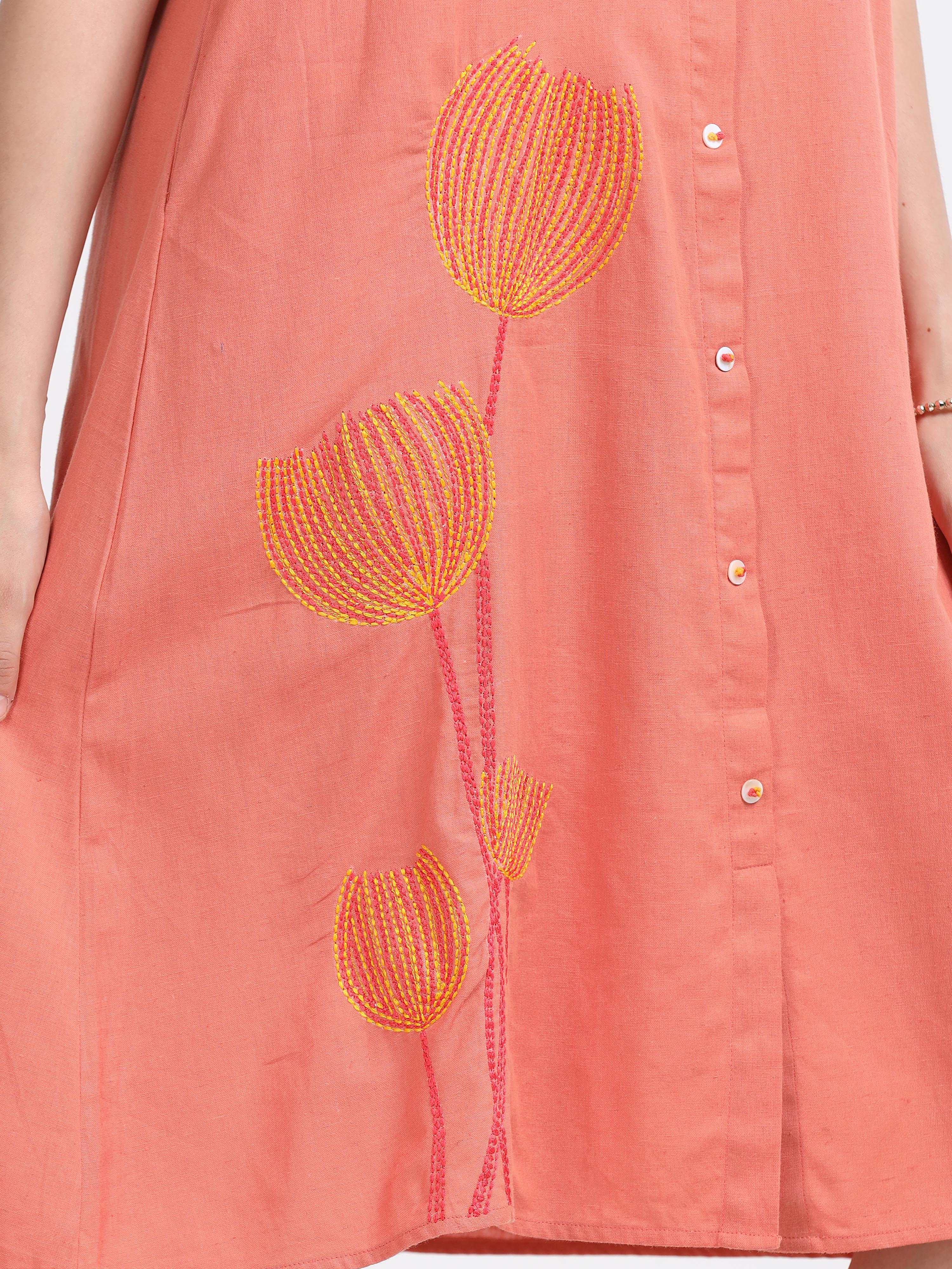 Cap Sleeve Knee Length Dress