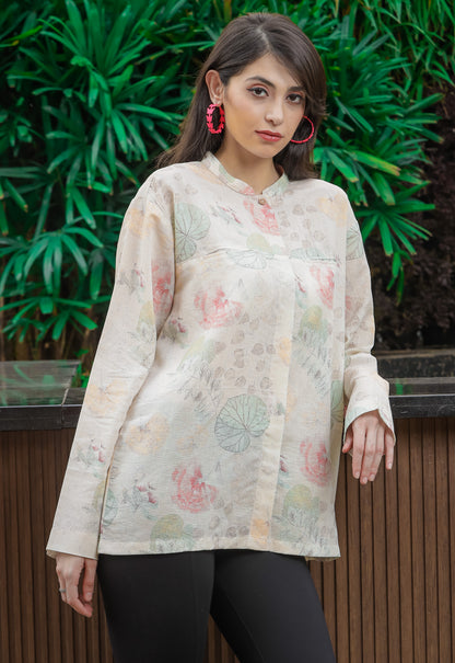 printed loose shirt