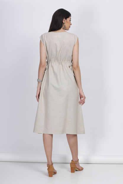 natural dyed hemp dress