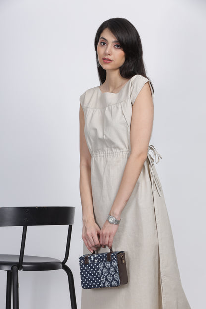 natural dyed hemp dress