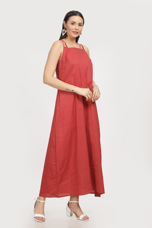 Neha Recycled cotton sleeveless maxi dress