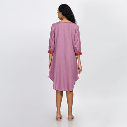 RAPTURE -Versatile Cotton Dress with Athangudi Tile-Inspired Accents