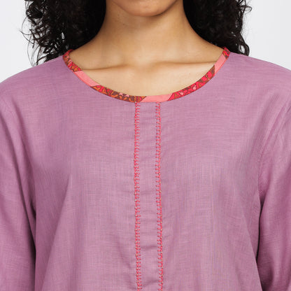 RAPTURE -Versatile Cotton Dress with Athangudi Tile-Inspired Accents