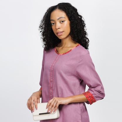 RAPTURE -Versatile Cotton Dress with Athangudi Tile-Inspired Accents