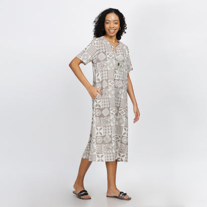 INTRIGUE-Natural dyed block printed dhabu comfort wear with pockets
