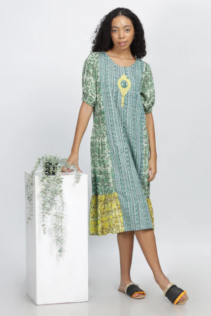 Gathered Twirl Dress