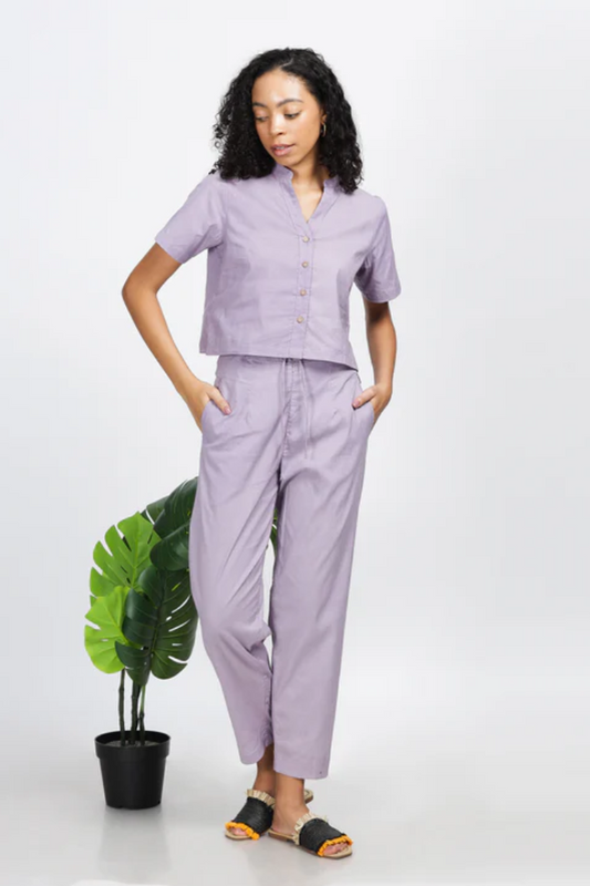 Moonlight -Natural Dyed Button-Up Shirt