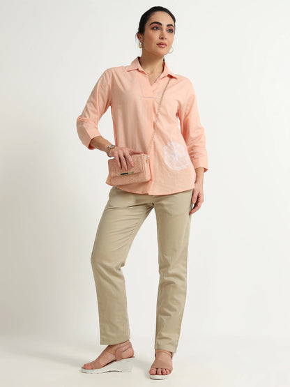 Beige Pencil Pants - Reepeat